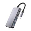 Высокоскоростная USB-C док-станция с поддержкой HDTV 8K, порт USB 3.0, гигабитный Ethernet, быстрая зарядка PD 100 Вт, кардридер