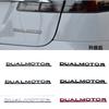 3D ABS Chrome Red Line Black Logo DUAL MOTOR Emblem Letters Car Styling Trunk Badge For Tesla 3 Y S X DUAL MOTOR Accessories