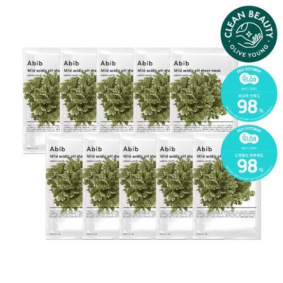 ABIB Тканевая маска со слабокислым pH. В набор входит 10 листов, 5 типов, выберите 1.