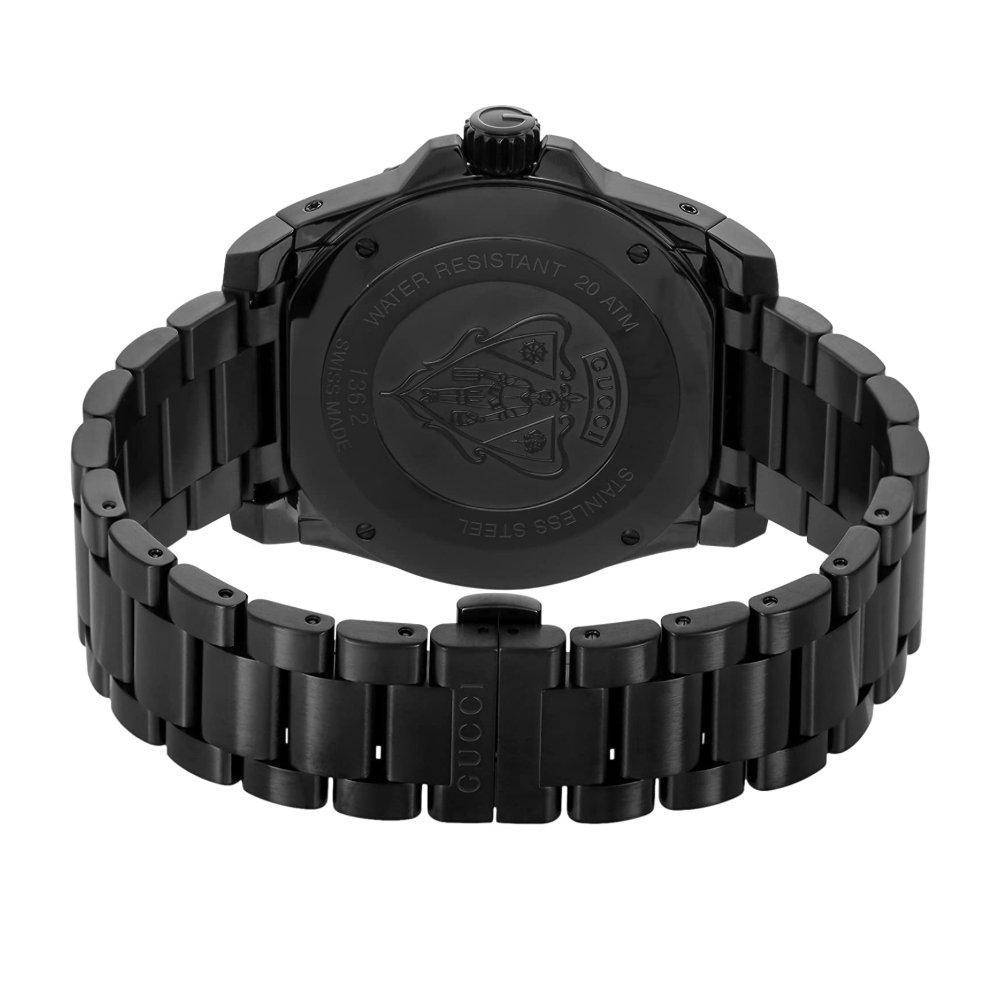 Gucci YA136205 Black Dial Stainless Steel Men's Watch