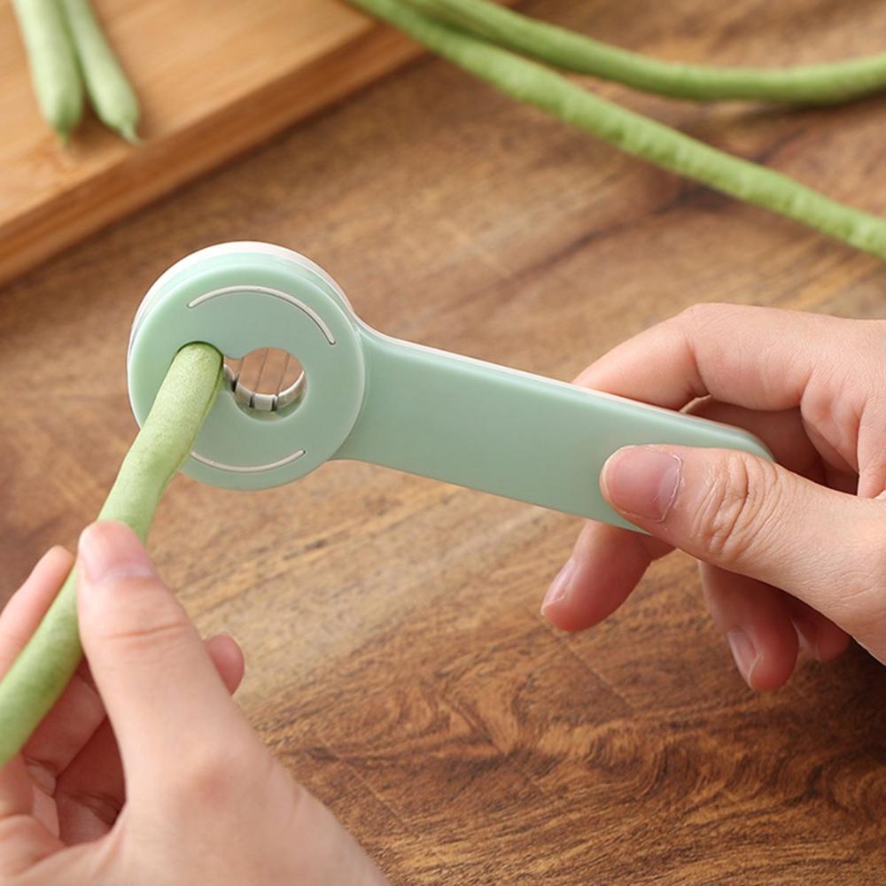 Stainless Steel Green Remover French Bean Cutter Green Bean Slicer Stringer Long Bean Shredder