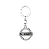 For Nissan ArR4Leather Texture Car Key Bag Storage Horseshoe Buckle Key Chain Bag Car Hub Cap For Nissan Nismo Xtrail Qashqai J11 J10 Juke Note