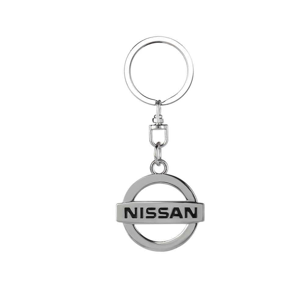 For Nissan ArR4Leather Texture Car Key Bag Storage Horseshoe Buckle Key Chain Bag Car Hub Cap For Nissan Nismo Xtrail Qashqai J11 J10 Juke Note