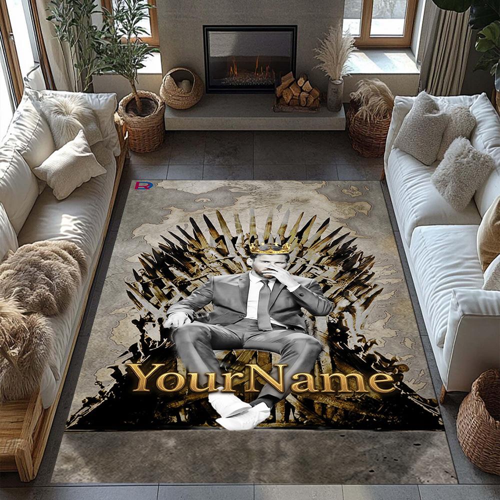 Messi 329 Personalized Text Floor Rug Office Rug Suitable for Game Room Entryway Study room Living Rooms Antislip Carpet Office home decor