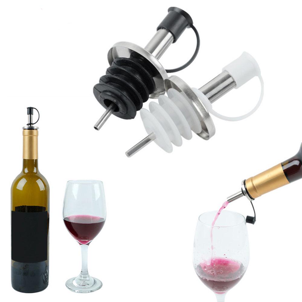 1/3PCS New Stopper Bar Tool Stainless Steel Olive Dispenser Bottle Mouth Wine Pourer