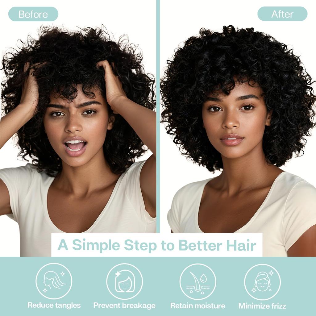 Satin Pillowcases for Hair and 2 Pack Silk Satin Set of 2 King Size Pillowcases Silky Pillowcases with Envelope Closure MR&HM Skin, Pillowcases,