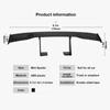Universal Black Adhesive Installation Car Tail Decoration Rear Trunk Wing Mini Spoiler Carbon Fiber