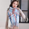 2024 Plaid Scarf Ladies Winter Warm Shawl