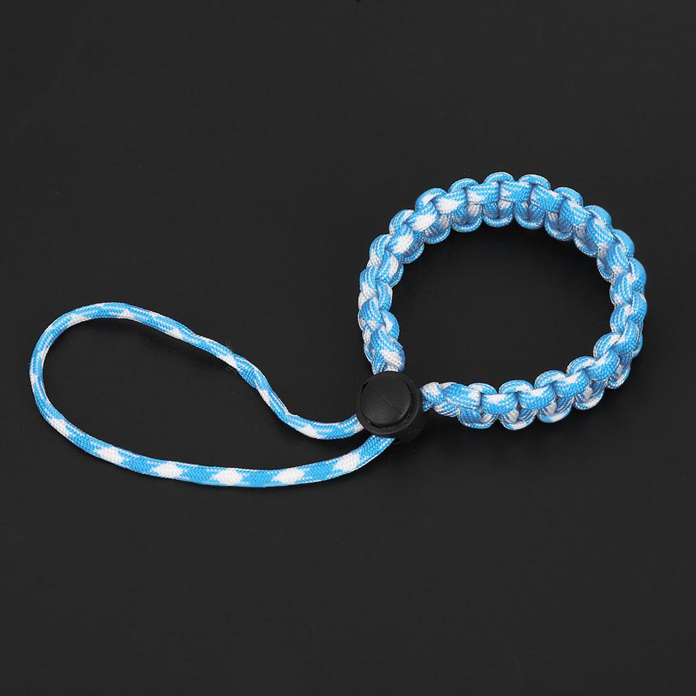 Hand Wrist Rope Diving Pointer Anti Lost Underwater Camera Strap (Blue White)
