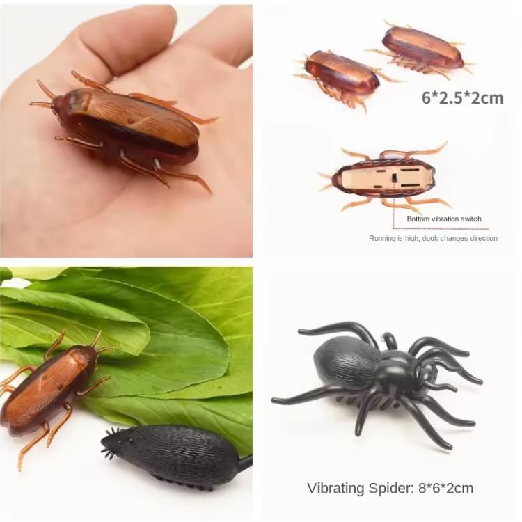 Интерактивная мини-электрическая игрушка для кошек и жуков, спасающая котят от препятствий, автоматическая переворачивающаяся игрушка на батарейках, вибрирующая игрушка для жуков