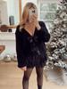 2024 Spring High-End European & American Style Sequin Bow Knit Sweater
