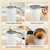Rechargeable Smart Magnetic Stirring Cup for Coffee, Smoothies, and Protein Shakes