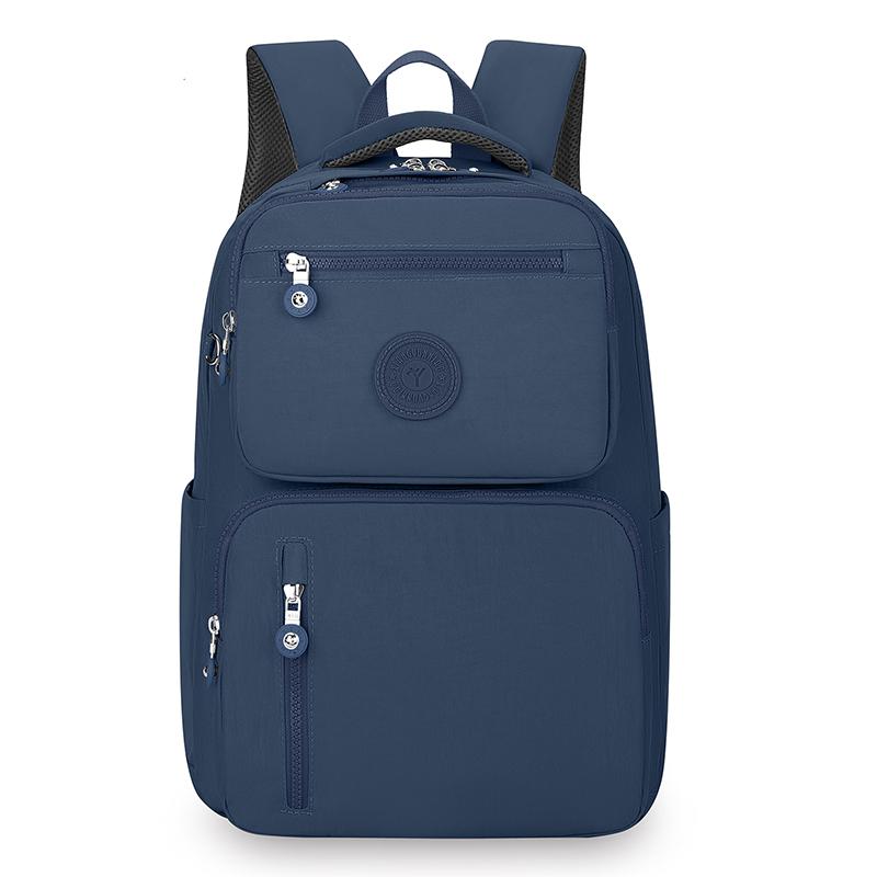 Large Capacity Backpack Multi-Layer Student Schoolbag Lightweight Nylon Backpack