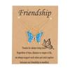 Women"s Butterfly Necklace Alloy BFF Chain Friendship Necklace for 2 Girls Butterfly Pendant