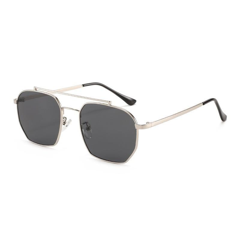 Modern Metal Frame Square Sunglasses For Men Women Uv400 Uv Protection Driving And Outdoor Wear