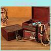Wooden Keepsake Box With Lock For Jewelry Storage And Decorative Use