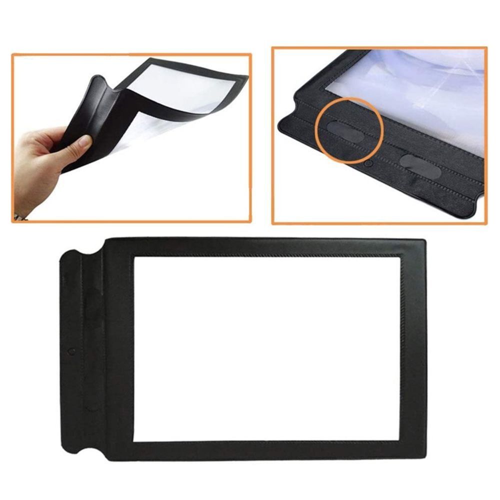 Lens Magnification Aid HD Large Sheet A4 Lenses Magnifier 3X Reading Magnifiers Magnifying Glass