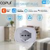 Умная розетка Corui Tuya Wi-Fi, Италия 16a, монитор мощности, функция синхронизации, управление приложением Smart Life, работает с Alexa Google Home