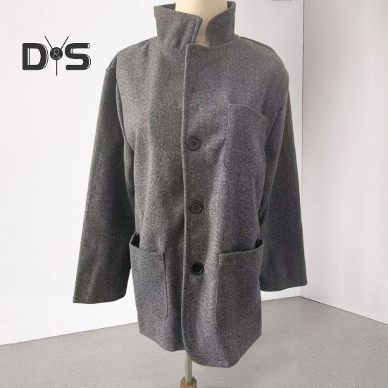 Мужское пальто с лацканами, длинный рукав, однобортный однотонный пиджак с карманами, свободный крой, повседневная верхняя одежда, повседневная одежда