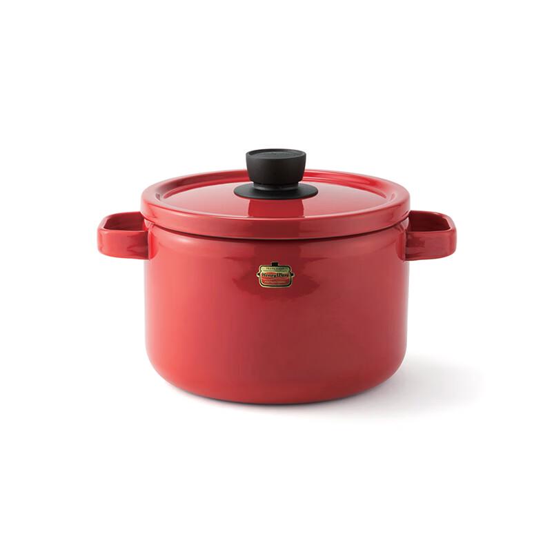 FUJIHORO Japanese Enamel Deep Soup Pot 22CM