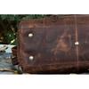 Brown Leather Duffel Bag Weekender Travel Bag Handmade Leather Duffel Luggage Bag with Shoe Compartment Carry On Overnight Bag