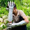 40.64 Cm Nazgul-Inspired Etched Gauntlet Gloves Gothic Fantasy Costume Halloween Gauntlet Gloves Pair Best Gift