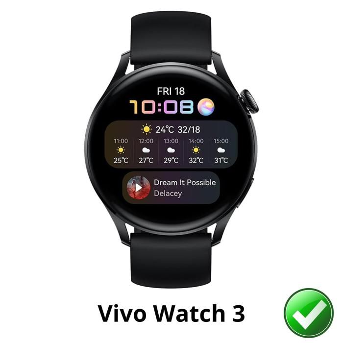 Protection écran pour Vivo Watch 3 [Pack 6] Film Plastique Protecteur Résistant Ultra Mince Phonillico