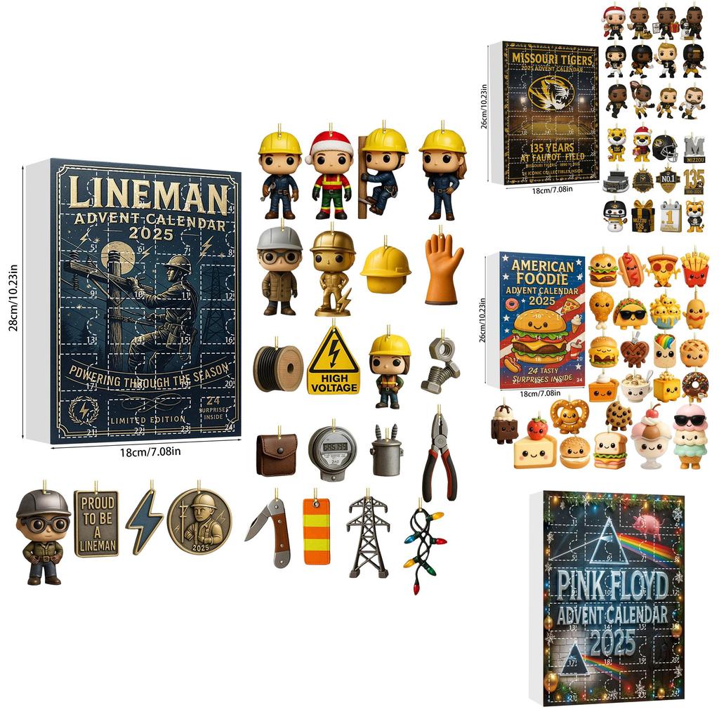 Hamburgers Fries Football Team Christmas Blind Box Tree Acrylic Ornament For Holiday Decor And Gift Giving