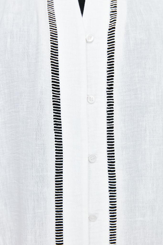 Женское стильное белое пляжное платье с v-образным вырезом и воланами больших размеров