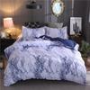 Versatile Marble Pattern Soft Bedding Duvet Cover Set With Matching Pillowcase Choices
