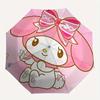 Автоматический складной зонт Sanrio с прочным железным каркасом, портативный компактный дорожный зонт для всесезонного использования, вечеринки028