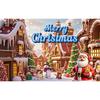 Large Polyester Merry Christmas Banner Outdoor and Home Garden Decorations for Holiday Party Backgrounds