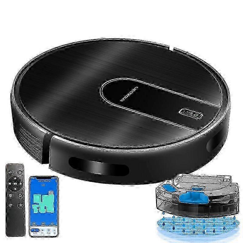 Liectroux N7s-u Robot Vacuum Cleaner,smart Mapping,wifi App ,6kpa,5200mah_Onyx