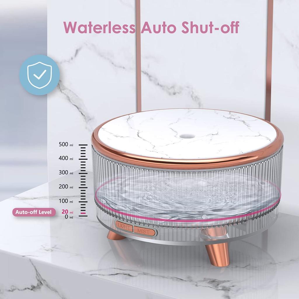 500ml Ultrasonic Humidifier Aromatherapy Diffusers Electric Ential Oil Aroma Diffuser Mist Sprayer LED Night Mp