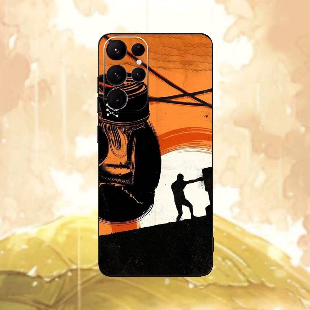 Cool Boxing Sport Phone Case For Samsung S25,S24,S21,S22,S23,S30,Ultra,S20,Plus,Fe,Lite Black Shell