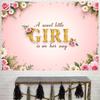 One piece, a pink rose-themed background wall decoration bannerDJH