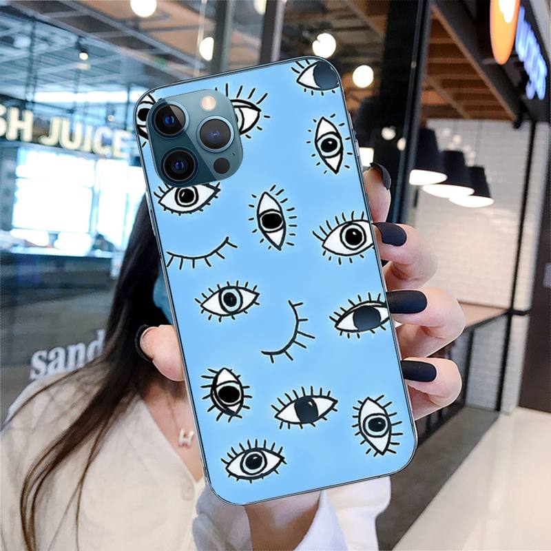 Чехол для телефона Eye Painting для iPhone 7 8 Plus X Xr Xs 11 12 13 Se2020 Mini Mobile iPhone 14 Pro Max