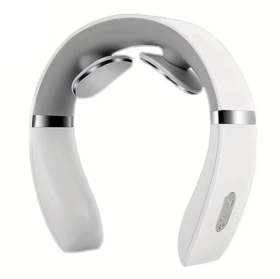 Mini Cervical Massager Portable Household Deep Massage Warm Pressing Electric Neck Shoulder Relaxer for Pain Relief