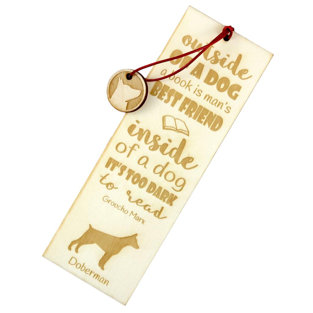 Dobermann, Doberman Pinscher, Dobie – Dog bookmark, personalized bookmark – Design 01 | Art-Dog
