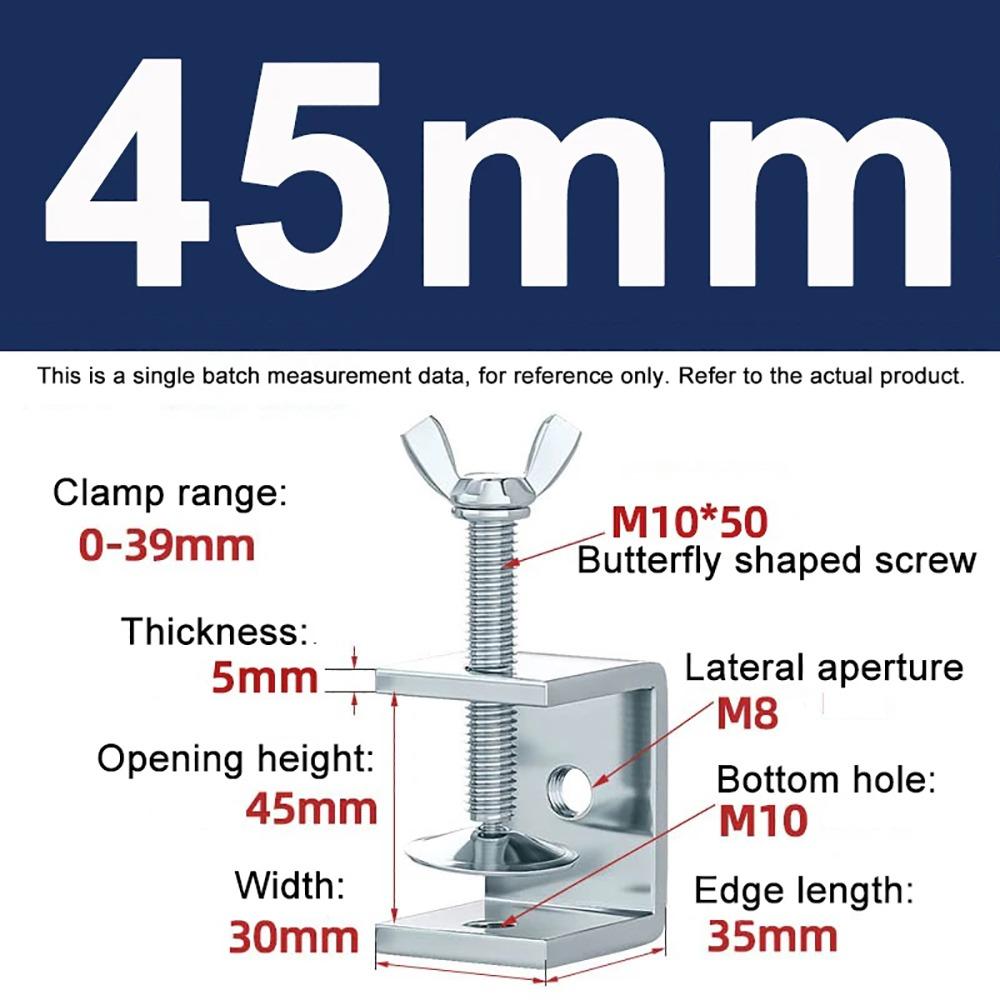 1Pcs Open Height 20-130MM C-Type Clip Multiple Head Shapes Clamping Device New U Clamp