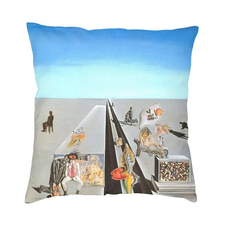 The Persistence Of Memory Cushion Cover 45X45Cm Salvador Dali Painting Art Velvet Cute Pillow Cases For Sofa Home Decor