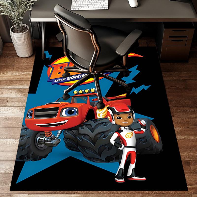 1pc Blaze and the Monster Machines (2) Design Printed Area Rug Carpet for Bedroom Living Room Home Decor Rugs Mat Non Slip Mat Rug for Bedside