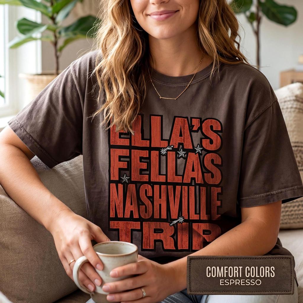 Ella Fellas Shirt, Cow Skull Western Graphic Tee, Coastal Cowgirl Bachelorette Top, Country Music Festival Apparel, Birthday Trip