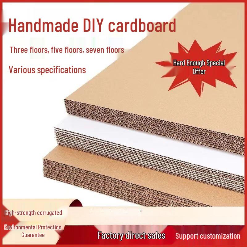 Heavy-Duty Multi-Layer Corrugated Cardboard for DIY Projects and Cushioning