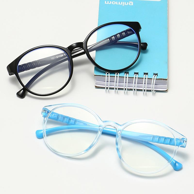 New fashion anti-blue children's glasses boys and girls computer reading eye protection flat glasses glasses frame