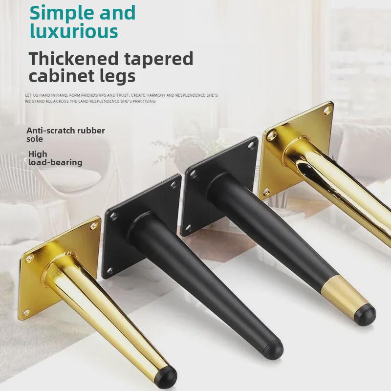 Adjustable Metal Furniture Legs: Sofa, Cabinet, Coffee Table, TV Stand Cone Tube Support