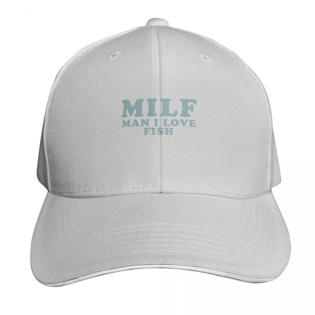 Man I Love Fish Baseball Cap Casual Daily Wear Quick Dry Performance Cotton Twill Breathable