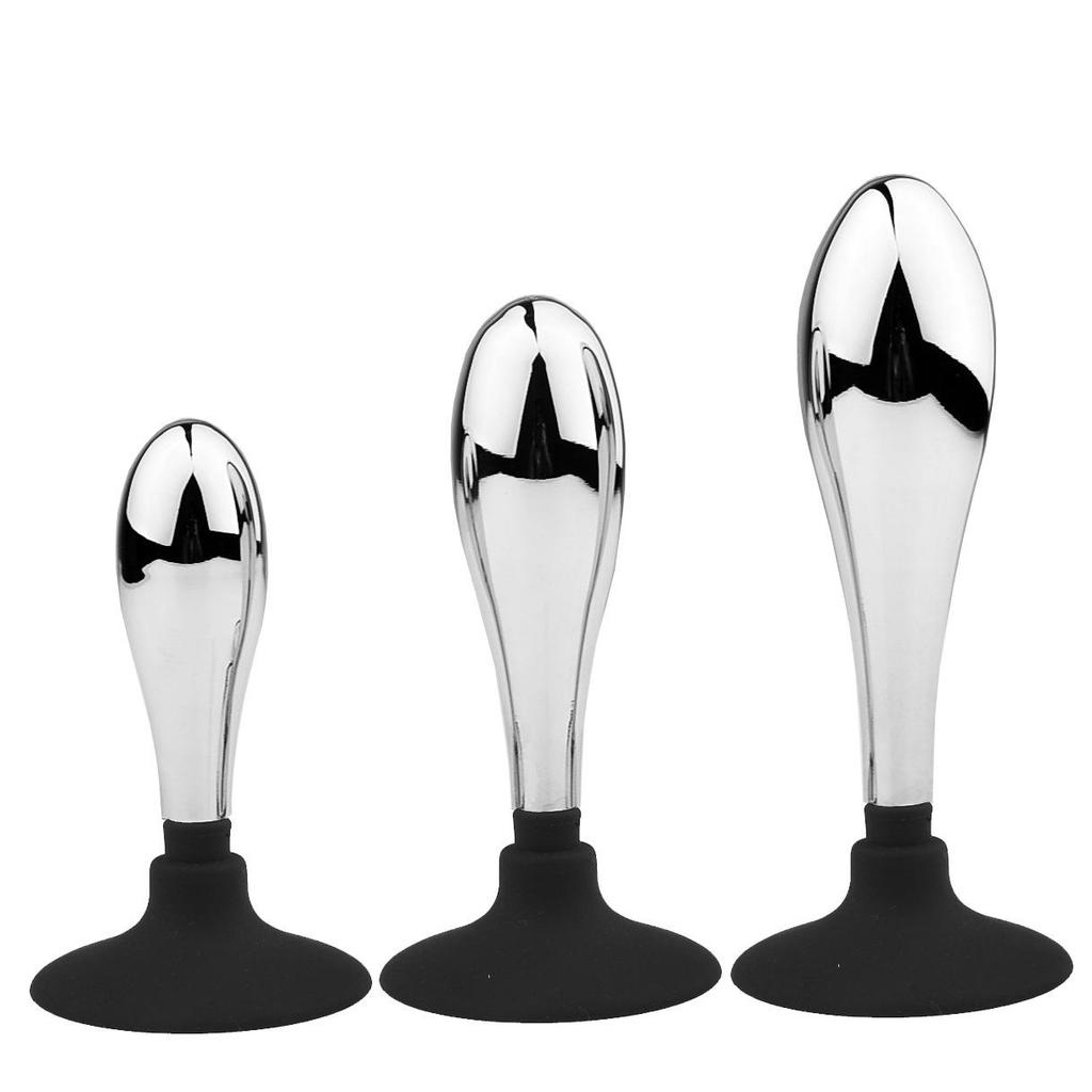 Water Drop Anchor Metal Anal Plug - Adult Wearable SM Toy for Dilation