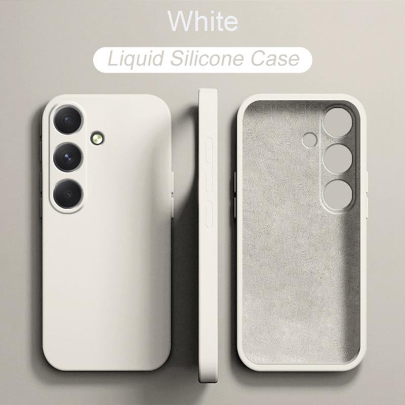 10 Colors Luxury Liquid Silicone Phone Case Cover for Samsung Galaxy S25 S25+ S24 FE Ultra A06 A16 A26 A36 A56 5G A05 A05S A15 A25 A35 A55