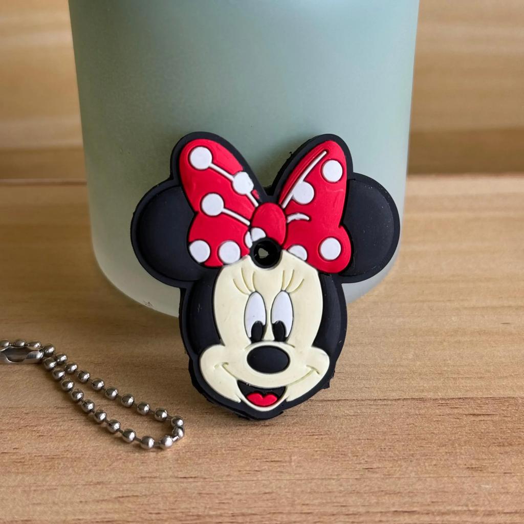 New Stitch Minnie Key Chains Spider Cartoon Keychain Cat Key Cover Caps Car Keychain Key Ring Holder Women